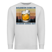 Dove Grey bourbon goes in wisdom comes out vintage t shirt Premium Sweatshirt - linhVisuals