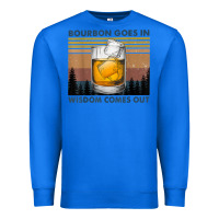 True Royal bourbon goes in wisdom comes out vintage t shirt Premium Sweatshirt - linhVisuals