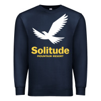 Navy Solitude Mountain Resort Premium Sweatshirt - linhVisuals