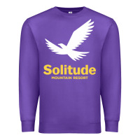 Purple Solitude Mountain Resort Premium Sweatshirt - linhVisuals
