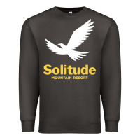 Smoke Solitude Mountain Resort Premium Sweatshirt - linhVisuals