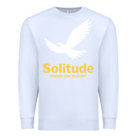 White Solitude Mountain Resort Premium Sweatshirt - linhVisuals