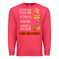 Cardinal chicken wing chicken wing hotdog and bologna shirt t shirt Premium Sweatshirt - linhVisuals