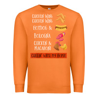 Carrot chicken wing chicken wing hotdog and bologna shirt t shirt Premium Sweatshirt - linhVisuals