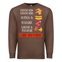 Chestnut chicken wing chicken wing hotdog and bologna shirt t shirt Premium Sweatshirt - linhVisuals