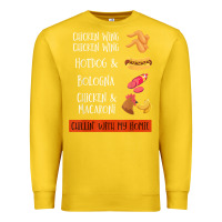 Lemon chicken wing chicken wing hotdog and bologna shirt t shirt Premium Sweatshirt - linhVisuals
