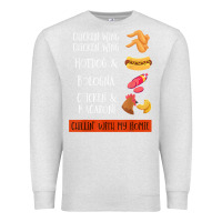 Oatmeal Heather chicken wing chicken wing hotdog and bologna shirt t shirt Premium Sweatshirt - linhVisuals
