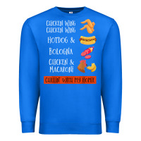 True Royal chicken wing chicken wing hotdog and bologna shirt t shirt Premium Sweatshirt - linhVisuals
