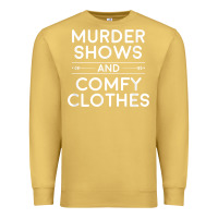 Antique Gold crime shows shirt, murder shows and comfy clothes t shirt Premium Sweatshirt - linhVisuals