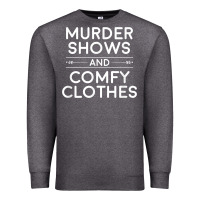 Charcoal Heather crime shows shirt, murder shows and comfy clothes t shirt Premium Sweatshirt - linhVisuals