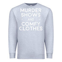 Heather Grey crime shows shirt, murder shows and comfy clothes t shirt Premium Sweatshirt - linhVisuals