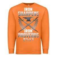 Carrot iron sharpens iron quote proverbs 2717 christian cool gift t shirt Premium Sweatshirt - linhVisuals
