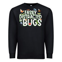 Black funny bug tshirt, insect lover shirt, bug collector t shirt Premium Sweatshirt - linhVisuals
