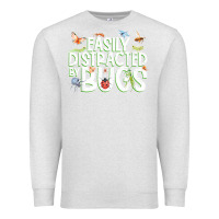Oatmeal Heather funny bug tshirt, insect lover shirt, bug collector t shirt Premium Sweatshirt - linhVisuals