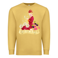 Antique Gold doctor who rockabilly missy time lady baker t shirt Premium Sweatshirt - linhVisuals
