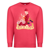 Cardinal doctor who rockabilly missy time lady baker t shirt Premium Sweatshirt - linhVisuals