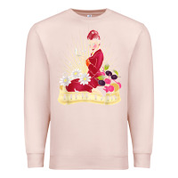 Pale Pink doctor who rockabilly missy time lady baker t shirt Premium Sweatshirt - linhVisuals