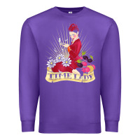 Purple doctor who rockabilly missy time lady baker t shirt Premium Sweatshirt - linhVisuals