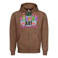 Chestnut not arguing just explaining Zipper Hoodie - JahusDesignShop