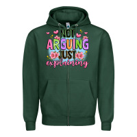 Sports Green not arguing just explaining Zipper Hoodie - JahusDesignShop