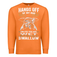 Carrot mens hands off of my rod bass fishing fisherman t shirt Premium Sweatshirt - linhVisuals