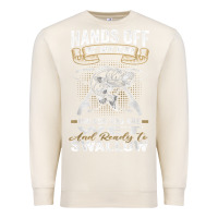 Sandshell mens hands off of my rod bass fishing fisherman t shirt Premium Sweatshirt - linhVisuals
