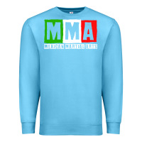 Ocean Blue mexican martial arts combat mexico fighter themed pullover hoodie Premium Sweatshirt - linhVisuals