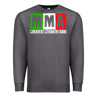 Charcoal Heather mexican martial arts combat mexico fighter themed pullover hoodie Premium Sweatshirt - linhVisuals