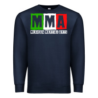Navy mexican martial arts combat mexico fighter themed pullover hoodie Premium Sweatshirt - linhVisuals