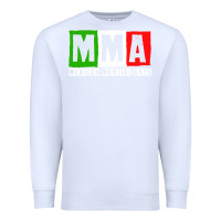 White mexican martial arts combat mexico fighter themed pullover hoodie Premium Sweatshirt - linhVisuals