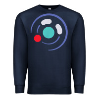 Navy minimalist game cube controller throwback retro gamer t shirt Premium Sweatshirt - linhVisuals