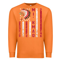 Carrot mi’kmaq tribe native american flag mi’kmaq heritage related t shir Premium Sweatshirt - linhVisuals
