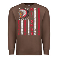 Chestnut mi’kmaq tribe native american flag mi’kmaq heritage related t shir Premium Sweatshirt - linhVisuals