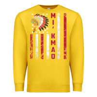 Lemon mi’kmaq tribe native american flag mi’kmaq heritage related t shir Premium Sweatshirt - linhVisuals