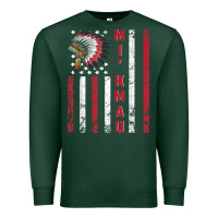 Sports Green mi’kmaq tribe native american flag mi’kmaq heritage related t shir Premium Sweatshirt - linhVisuals