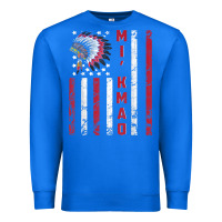 True Royal mi’kmaq tribe native american flag mi’kmaq heritage related t shir Premium Sweatshirt - linhVisuals