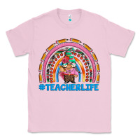 Bubblegum Pink teacherlife and teacher gnome rainbow Classic Tee - Artiststas