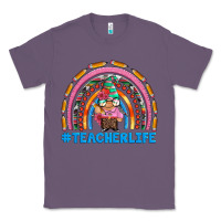 Lavender teacherlife and teacher gnome rainbow Classic Tee - Artiststas
