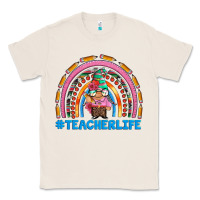 Natural teacherlife and teacher gnome rainbow Classic Tee - Artiststas