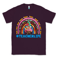 Plum teacherlife and teacher gnome rainbow Classic Tee - Artiststas