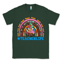 Teacherlife And Teacher Gnome Rainbow Classic Tee | Teevron