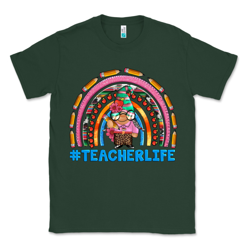 Teacherlife And Teacher Gnome Rainbow Classic Tee by Artiststas | Teevron