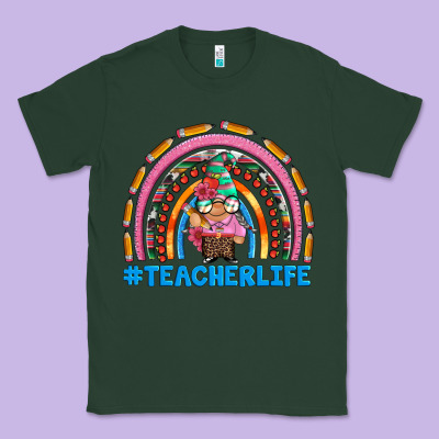 Teacherlife And Teacher Gnome Rainbow Classic Tee Designed By Artiststas