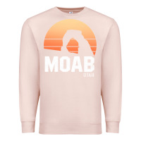 Pale Pink moab utah arches national park vintage retro outdoor hiking pullover h Premium Sweatshirt - linhVisuals