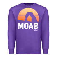 Purple moab utah arches national park vintage retro outdoor hiking pullover h Premium Sweatshirt - linhVisuals