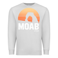 Dove Grey moab utah arches national park vintage retro outdoor hiking pullover h Premium Sweatshirt - linhVisuals
