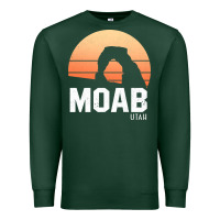 Sports Green moab utah arches national park vintage retro outdoor hiking pullover h Premium Sweatshirt - linhVisuals