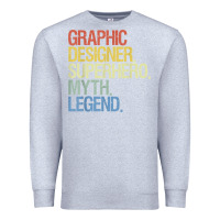 Heather Grey funny graphic designer t shirt Premium Sweatshirt - linhVisuals
