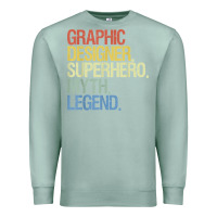 Seafoam funny graphic designer t shirt Premium Sweatshirt - linhVisuals