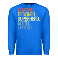 True Royal funny graphic designer t shirt Premium Sweatshirt - linhVisuals